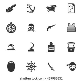 Pirates icon set for web sites and user interface