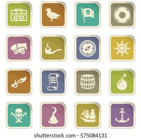 Pirates icon set for web sites and user interface