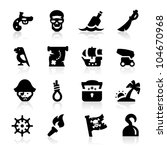 Pirates icons set