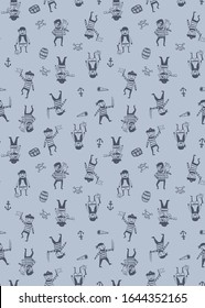 Pirates kid fashion fabric pattern