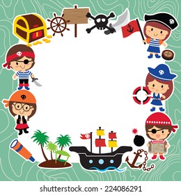 pirates kids layout design