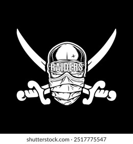 pirates logo design with swords