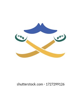 Pirates logo template vector icon design