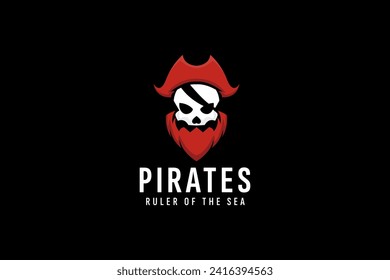 pirates logo vector icon illustration