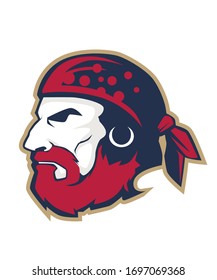 Pirates mascot cartoon in vector
