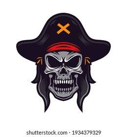 Pirates mascot logo and illustration