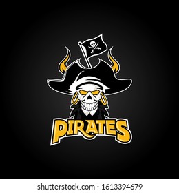 Pirates Logo Design Stock Vector (Royalty Free) 1290883120