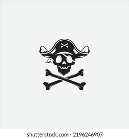 Pirates Monkey Skull Vector Logo Stock Vector (Royalty Free) 2196246907 ...