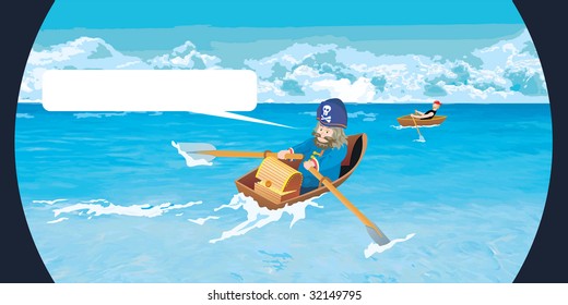 Pirates on boat