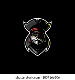 Pirates Sailor Mascot Logo gaming