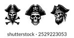 pirates skull grunge style (artwork 1)