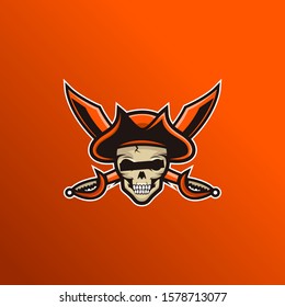 pirates skull head bone danger