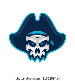 PIRATES SKULL MASCOT LOGO