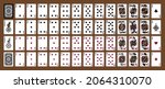 Pirates style character - Poker set with isolated - Poker playing cards, full deck - New design playing cards