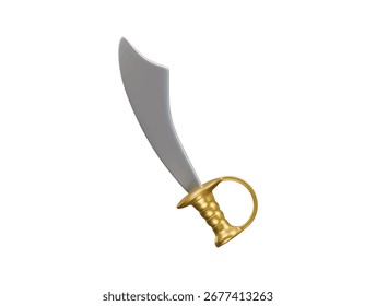 piratas ícone espada 3d ilustração renderizar