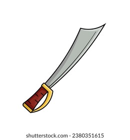 Pirates sword Vector illustration for entertainment design element 