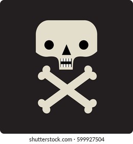 Pirates. symbols with skull and crossed bones