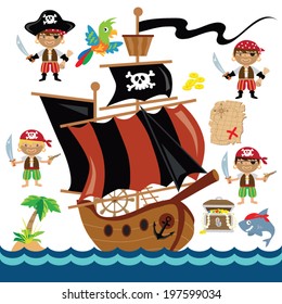 Pirates vector illustration