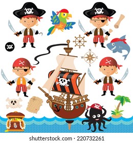 Pirates vector illustration