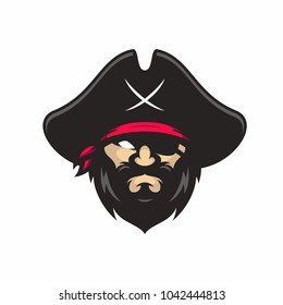 Pirates vector logo icon illustration
