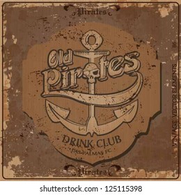 Pirates vector set and background
