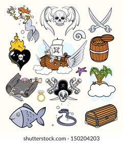 Pirates Vectors Set