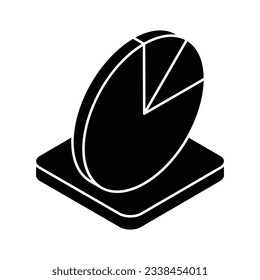 Pirchart Icon vector stock illustration.