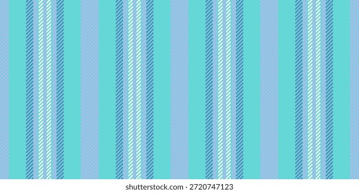 Raya textil de patrón directo, fondo de tela de textura de lino. Salloween Vector Vertical líneas sin fisuras en verde azulado y paleta de colores claros.