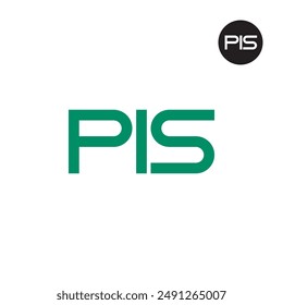 PIS Logo Letter Monogram Design