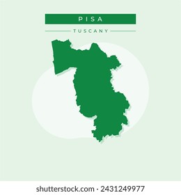 Pisa blank detailed outline map set - vector version , Pisa vector map ,Pisa map