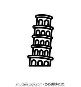 Pisa  icon in vector. Logotype
