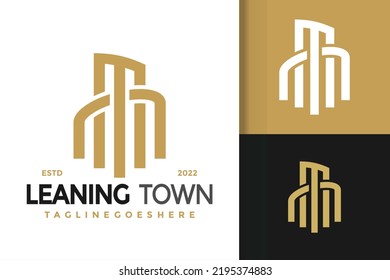 Pisa Tower Real Estate Logo Design, brand identity logos vector, modern logo, Logo Designs Vector Illustration Template