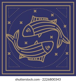 pisces astrology zodiac symbol icon