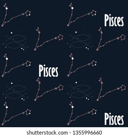 Pisces constellation background