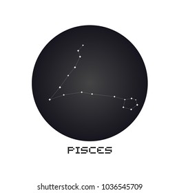 Pisces constellation design