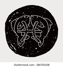 pisces Constellation doodle