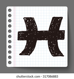 pisces Constellation doodle