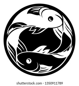 Pisces fish horoscope astrology zodiac sign icon