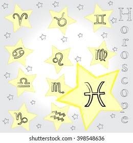 Pisces . Horoscope . Zodiac .