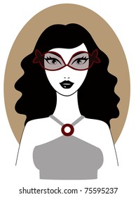 Pisces horoscope and zodiac sign illustration