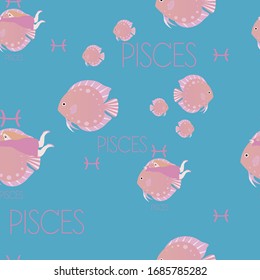 Pisces Horoscope Zodiac Signs Print