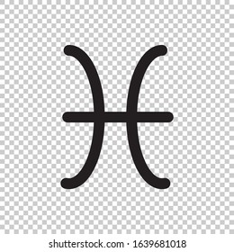 pisces icon isolated on transparent background