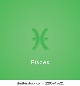 Pisces power color zodiac horoscope Weiches Fell, Vektorgrafik mit bearbeitbarem Farbverlauf-Hintergrund	