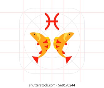 Pisces Sign Icon