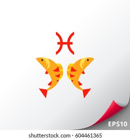 Pisces Sign Icon