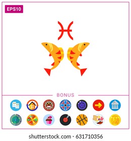 Pisces Sign Icon