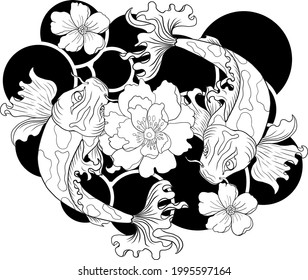 Pisces vector of Astrology design.horoscope circle with signs of zodiac set vector.signs such as a aries, taurus, gemini, cancer, leo, virgo, libra, scorpio, sagittarius, capricorn,aquarius, pisces.
