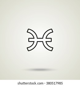 Pisces zodiac sign.