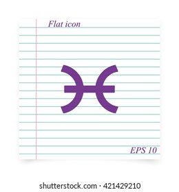 Pisces zodiac sign.