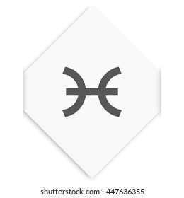 Pisces zodiac sign.